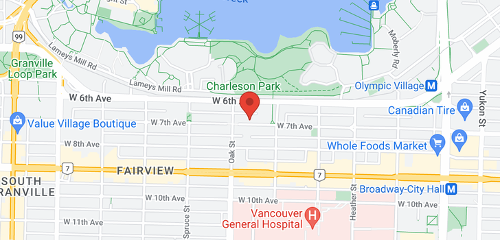 map of 7 939 W 7TH AVENUE